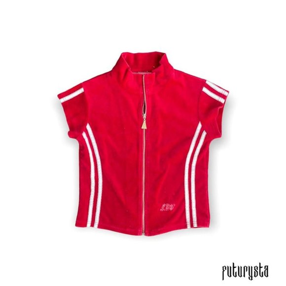 Vintage Velour Zip-Up ♥️ 🎳 - Picture 1 of 4